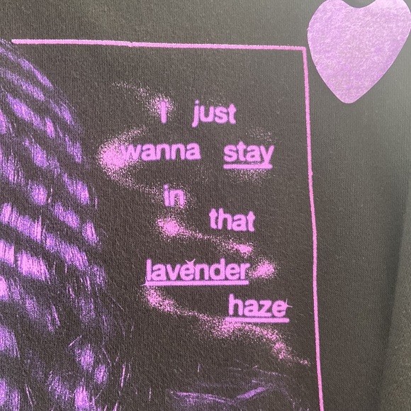 Taylor Swift I just wanna stay in that lavender haze crewneck sweatshirt - Picture 2 of 7